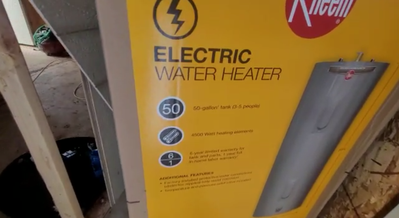 Nuevo calentador de agua